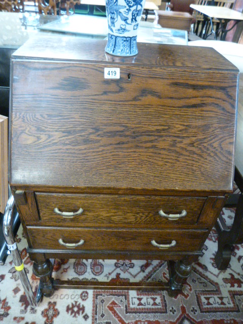 A Small oak bookcase