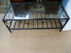 Wrought iron coffee table