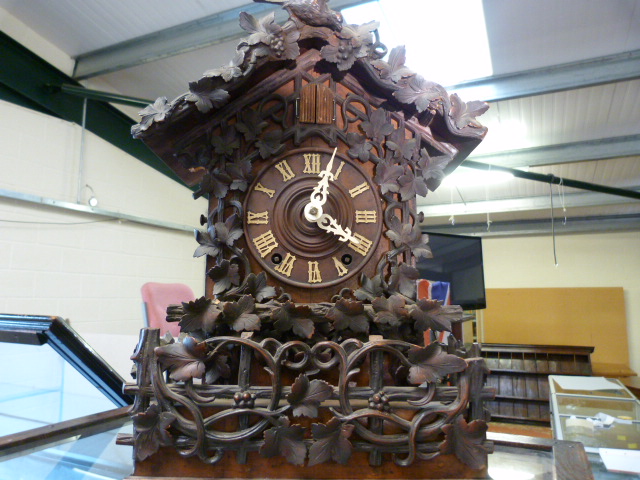 A Johann Baptist Beha shelf cuckoo clock c.1870-1880 ( model 512) with 8 day fusee movement. The