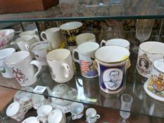 A collection of commemorative ware