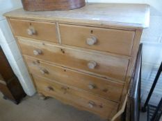 Antique pine chest of drawers