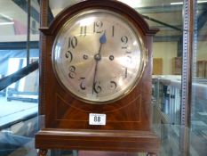 An Edwardian bracket clock