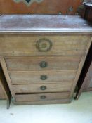 A Mahogany chest of 5 drawers