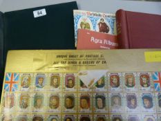 A Large quantity of stamps in two albums etc