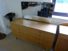 Light oak vintage dressing table