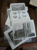 A quantity of various 19th Century unframed prints