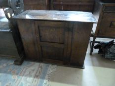 Antique oak hanging cupboard