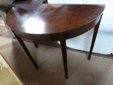 |Good quality reproduction half moon table