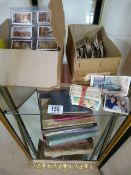 A large quantity of tea albums (empty) and tea cards etc