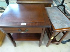 Reproduction pot cupboard and a tile topped magazine rack