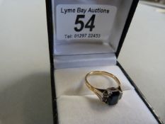 18ct Gold Sapphire and Diamond ring