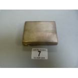 A hallmarked silver Art Deco cigarette case