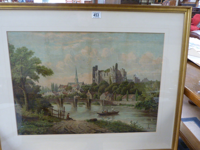 Large decorative print of a river scene signed Taggart - Image 3 of 3