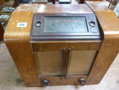 A large vintage radio