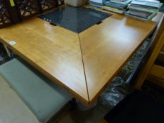 Centre table with marble slabs