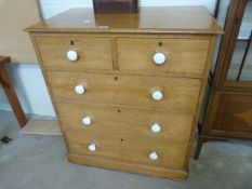 A Pine Chest of drawers - Key in office