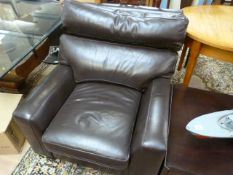 Leather armchair