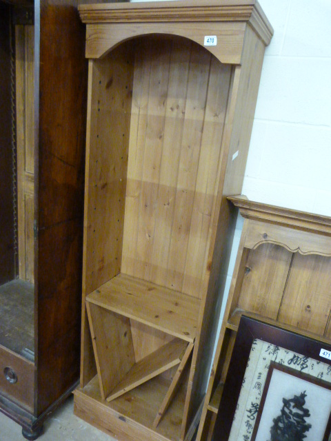 A Tall pine bookcase