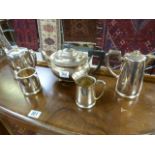 A Silverplated Teaset