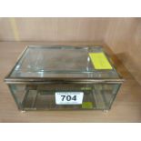 A Glass trinket box