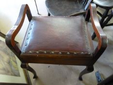 A Mahogany Piano Stool