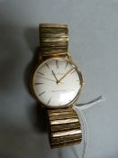 A Seiko Cronos Diashack 21 jewels gentleman's wristwatch- 14ct gold filled