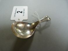 A hallmarked silver caddy spoon - 9.2g