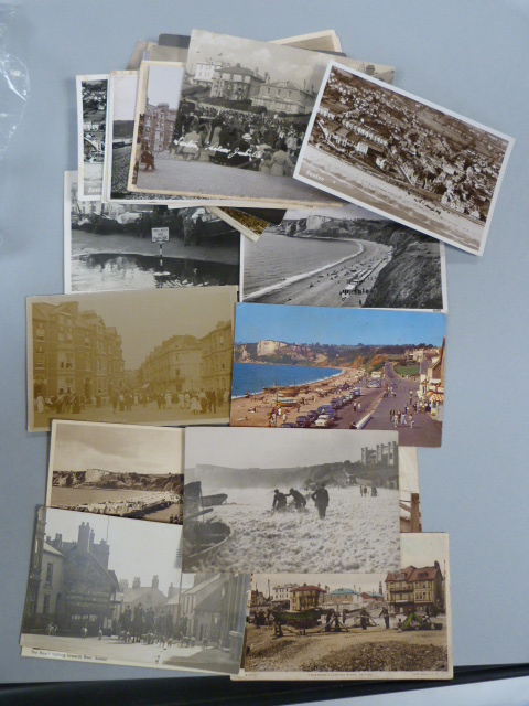 A small quantity ( approx 37) of vintage postcards of Seaton, Devon - Image 3 of 3