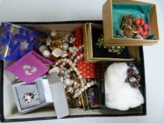 Quantity of various costume jewellery