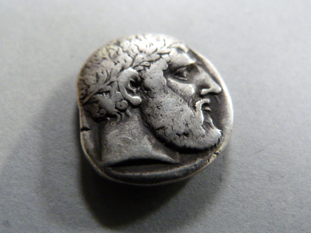 A silver Stater coin - marked CC to rim - Image 3 of 3