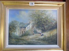 An oil painting " Summer Days", signed Dyer