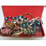 A quantity of various costume jewellery