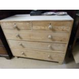 A Pine chest of drawers