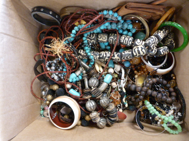 A large quantity of costume jewellery