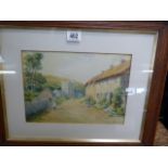 A watercolour of Branscome c.1910 signed Herbert J Day