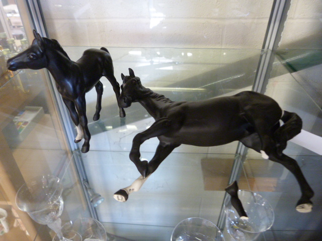 Beswick model of Black Beauty and another of a foal - Image 2 of 3
