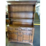 An oak dresser