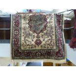 Beige ground keshan carpet