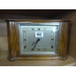 An art deco mantle clock