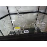 Small quantity of blown glass ornaments (4)