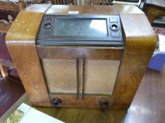 A large vintage radio