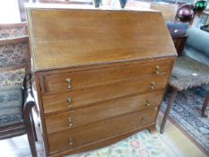 Edwardian mahogany bureau