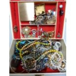 A quantity of various costume jewellery