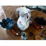 A large quantity of studio pottery etc