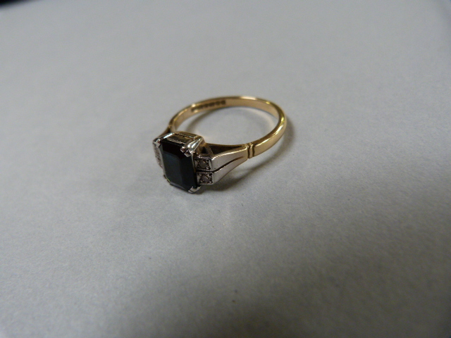 18ct Sapphire and Diamond Ring