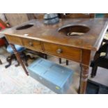 A Georgian mahogany washstand A/F