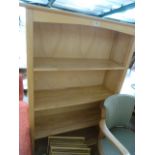 A light wood John Lewis bookshelf