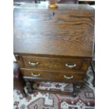 A Small oak bureau