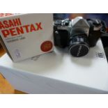 A Box of pentax camera equipment