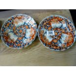 Two Imari style plates